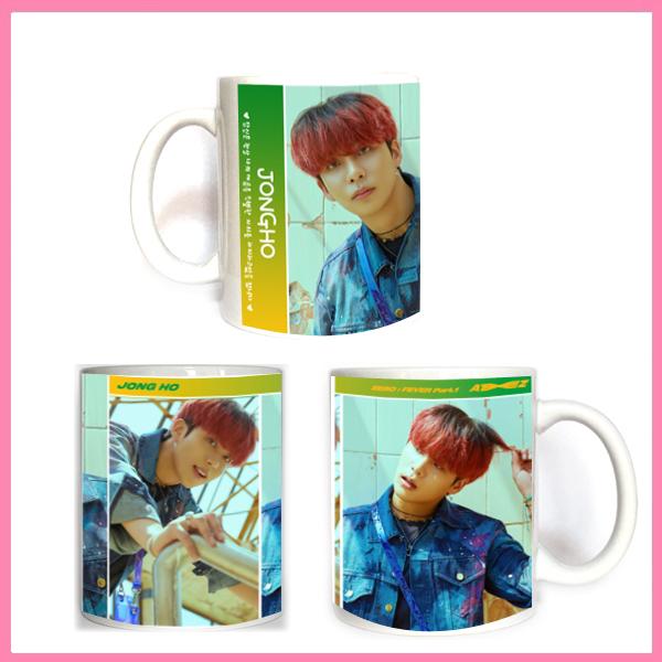 貴重) ateez cafe マグカップ サン+ジョンホ　セット ジョンホ エイティーズ ATEEZ マグカップ 韓流グッズ cup1007-3