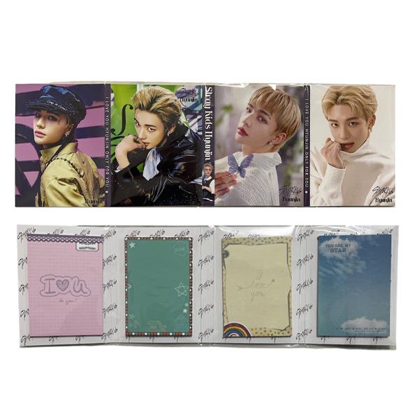 ヒョンジン バンチャン ストレイキッズ スキズ StrayKids 4連メモ帳