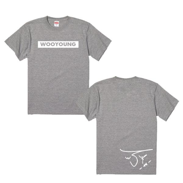 2pm ウヨン 男女兼用Tシャツ Tシャツ Tシャツカラーミックスグレー 綿