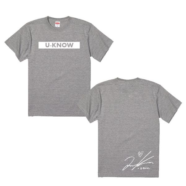 東方神起 ユノ Tシャツ ユノ 東方神起 男女兼用Tシャツ Tシャツ Tシャツカラーミックスグレー