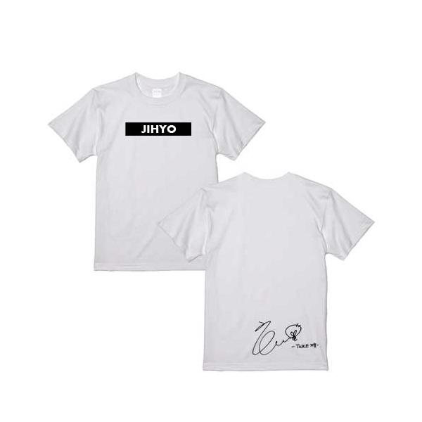 ジヒョ TWICE トゥワイス ロゴTシャツ 男女兼用Tシャツ Tシャツカラー