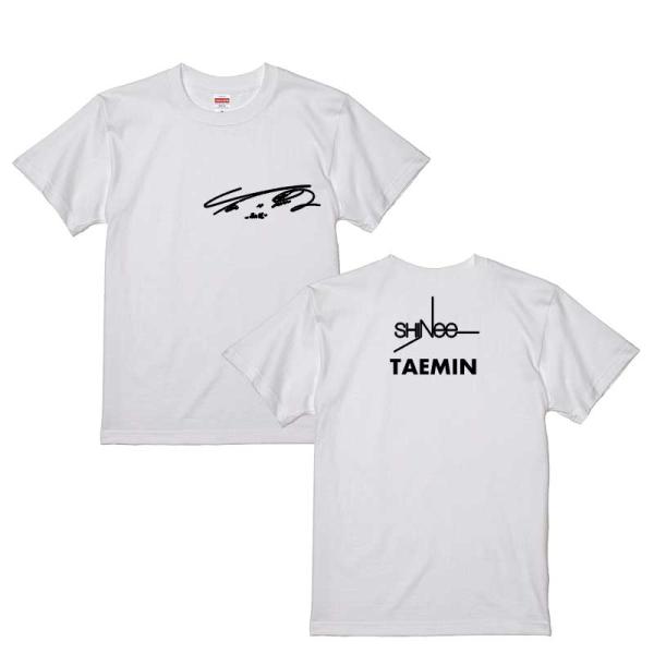 テミン TAEMIN SHINee シャイニー ホワイト 白Tシャツ T-シャツ
