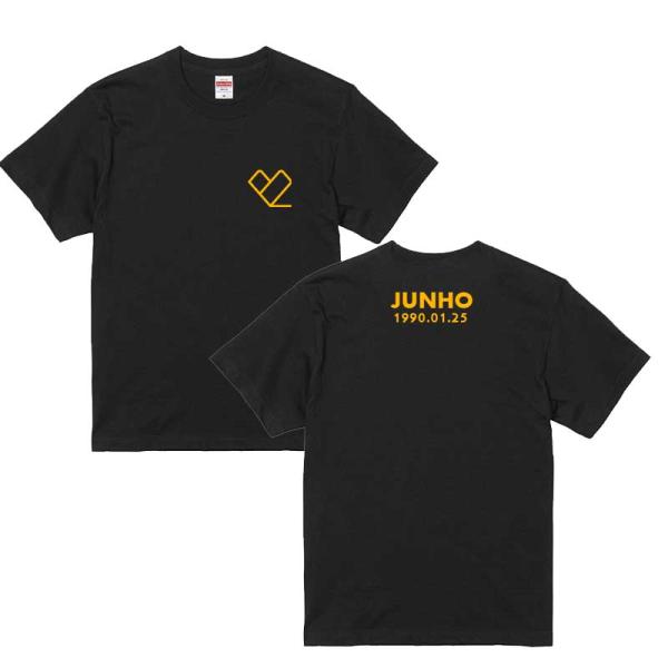 JUNHO 2PMBEFORE MIDNIGHT Tシャツ Mサイズ　ジュノ Amazon | ジュノ イ・ジュノ 2PM ロゴ Tシャツ 男女兼用Tシャツ