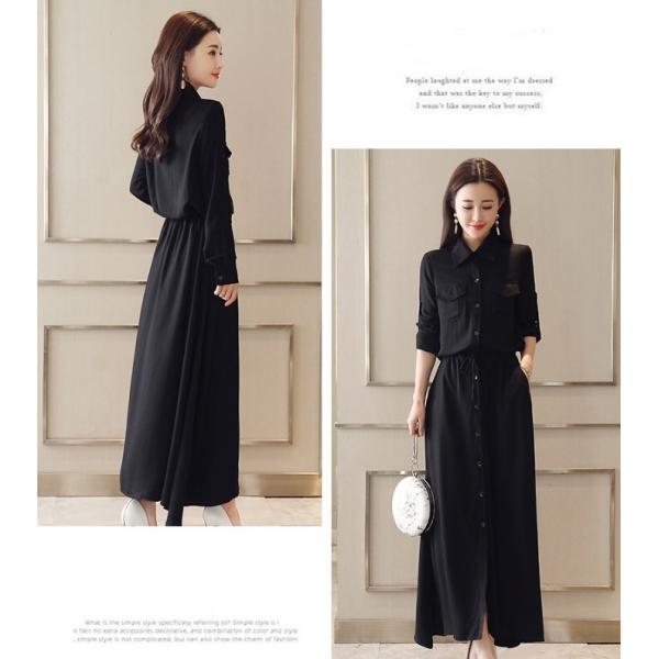 黒ワンピ ロング丈ワンピ 黒ワンピース 秋物 ロングワンピース 秋 長袖 七分袖 デニム風 2wayワンピ Buyee Buyee Japanese Proxy Service Buy From Japan Bot Online