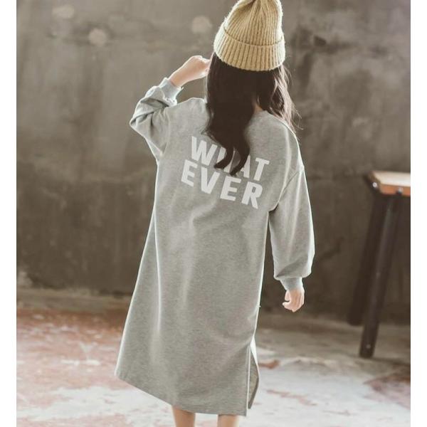 19秋新作 親子コーデ キッズ ママセット価格 シンプルスウェットワンピース キッズサイズ ママサイズ Supersport Tn