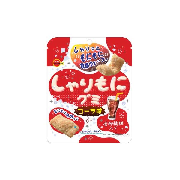 甘酸っぱしゃりしゃりパウダーがたっぷりついた、もちむにグミの食感連鎖が楽しいコーラ味のグミです！・内容量：57ｇ（1袋）×20袋・商品サイズ：155×125×20mm（1袋）・賞味期限：製造日より9ヵ月