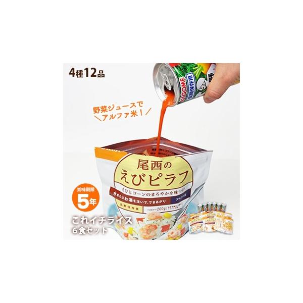 非常食 保存食 セット これイチライスセット 野菜ジュース アルファ米 防災グッズ 賞味期限2031年2月迄