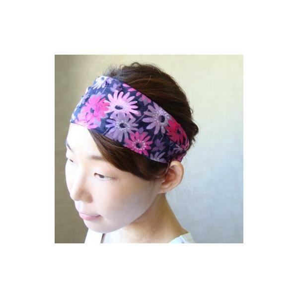 ヘアバンド コスモス ハンドメイド