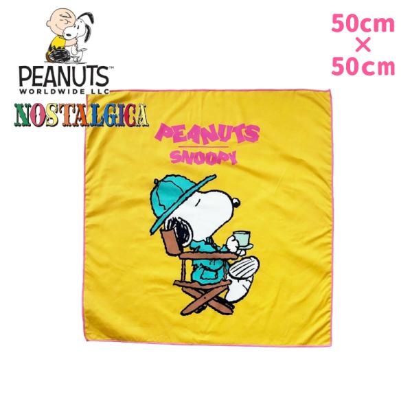 PEANUTS ピーナッツ ノスタルジカ スヌーピー バンダナ YE SN1656N