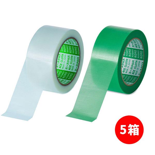 まとめ買い 5箱 エースクロスα 光洋化学 YGR YCL 幅100mm 長さ25m 18巻箱 養生テープ 建築塗装養生 強粘着 片面 ホリ