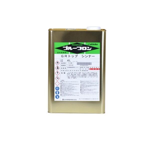 日本特殊塗料のプルーフロンＧＲトップやプルーフロン各種防水材の希釈や塗装用品の洗浄に使用します。