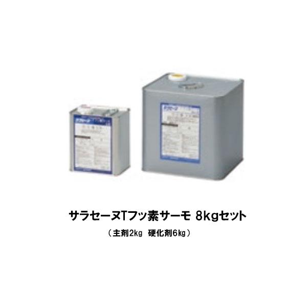 サラセーヌTフッ素サーモ 8kgセット AGC 遮熱 トップコート フッ素樹脂