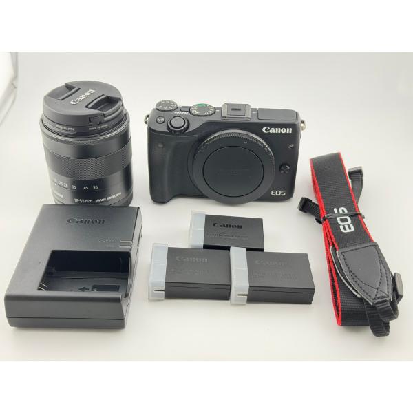 EOS M3 Canon 中古品 ミラーレス一眼カメラ ブラック EOS M3 EF-M18-55