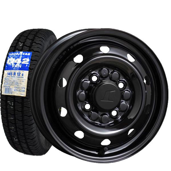 グッドイヤー（GOODYEAR） 2024年製 G42 145R12 6PR LT +トピー M74 