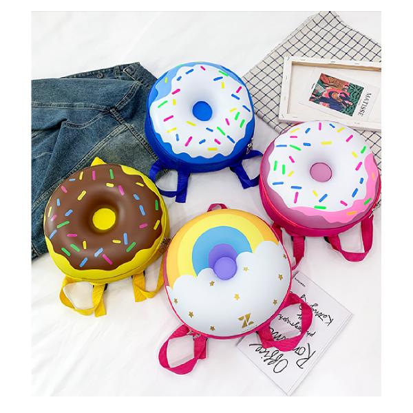 子供用リュック ドーナッツ型リュック キッズリュックサック ナップザック バッグパック リュック 子ども キッズ レディース 子供用品 旅行 散歩 可愛い