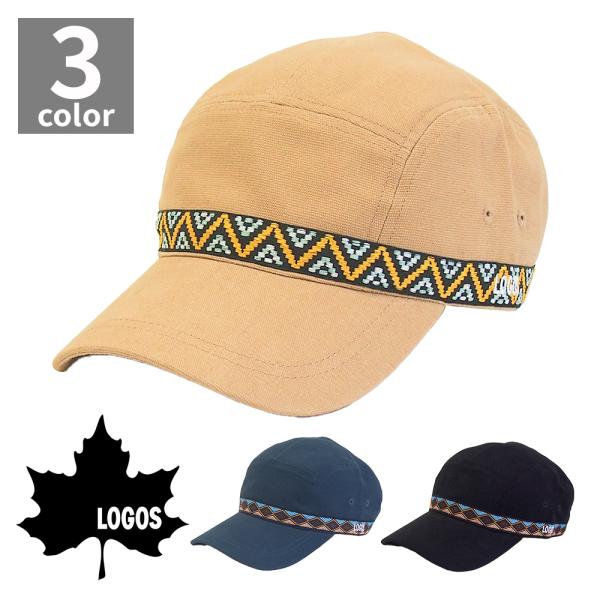 LOGOS　帽子　キャップ　秋冬　メンズ　レディース　ロゴス　チロリアンテープ　アウトドア　おしゃれ　キャンプ　BBQ　バーベキュー　CAP　綿　男性　女性