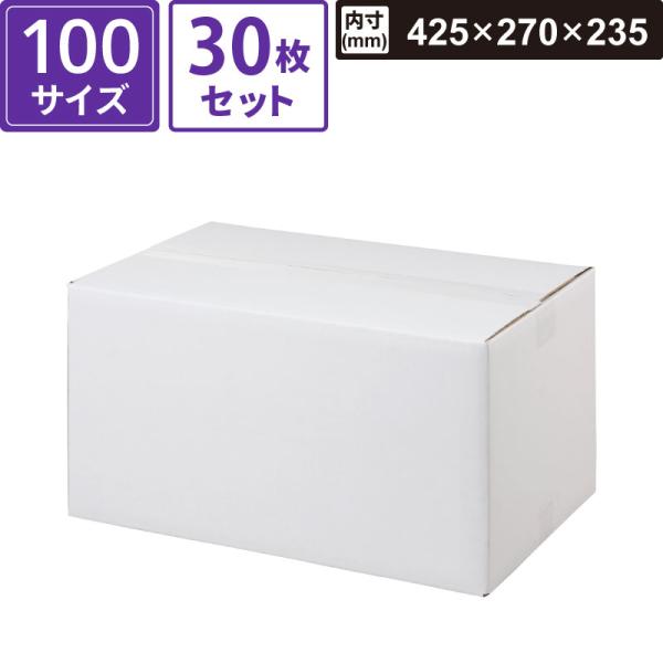 ボックスバンク ダンボール 宅配 100サイズ 30枚セット 【内寸:425×270×235】 ヤマニパッケージ RA-57 SM-FD49-0030