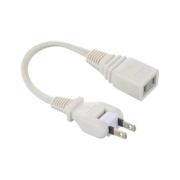 他サイト： OHM オーム電機　延長コード（15cm/１個口/フリープラグ/難燃・耐熱ボディ/二重被ふくコード/ホワイト）　HS-T1015SP22の商品画像