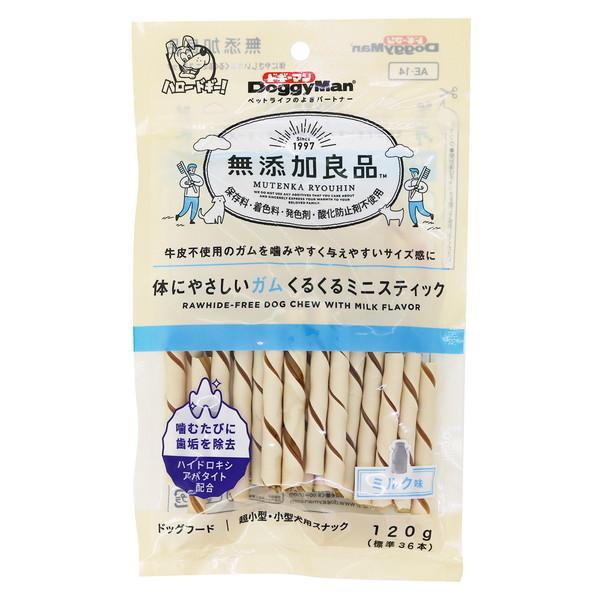 無添加良品 体にやさしいガム くるくるミニスティック 120g(標準36本)