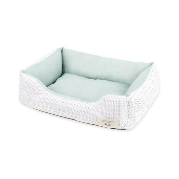 ペットプロジャパン Homey クールニットスクエアベッド S スモーキーグリーン