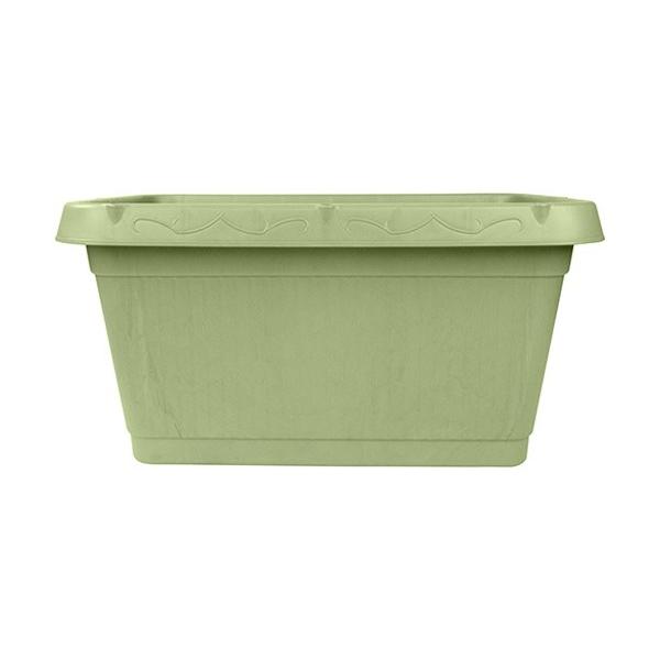 家庭菜園に最適です。園芸用プランター。プランター側面に穴があり支柱を簡単に固定できます。通気性・排水性に優れたスノコ付きです。リサイクルPPを使用しているので経済的です。色：緑材質：PP（ポリプロピレン）サイズ：幅515×奥行335×高さ2...