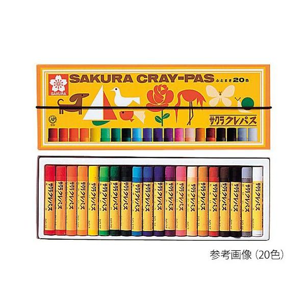 のびのびと自由に描けるように作られたクレパスです。均一なやわらかさなので、混色・重色が自由にできます。太巻きで折れにくく、面塗りも線描きも自由自在です。仕様：16色セットゴムヒモ付