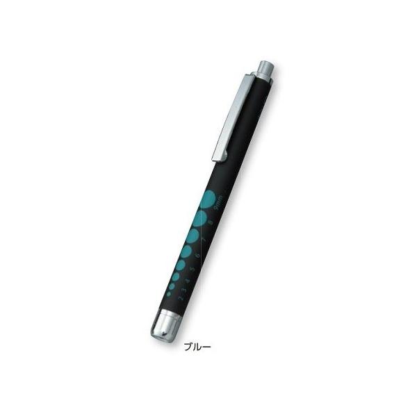 コンテック ラバー調ソフトLEDペンライト ブラック／ブルー KE-336
