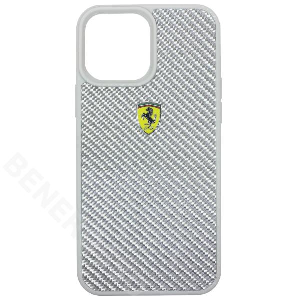 �t�F���[�� iPhone13ProMax ���A���J�[�{�� �n�[�h�P�[�X ���^�����S �V���o�[ FEHCP13XFCASI