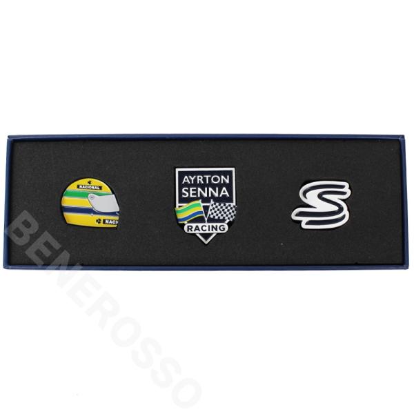 アイルトン・セナ・ピンバッジセット autosport web shop / Ayrton Senna （アイルトン・セナ） ピンバッヂ