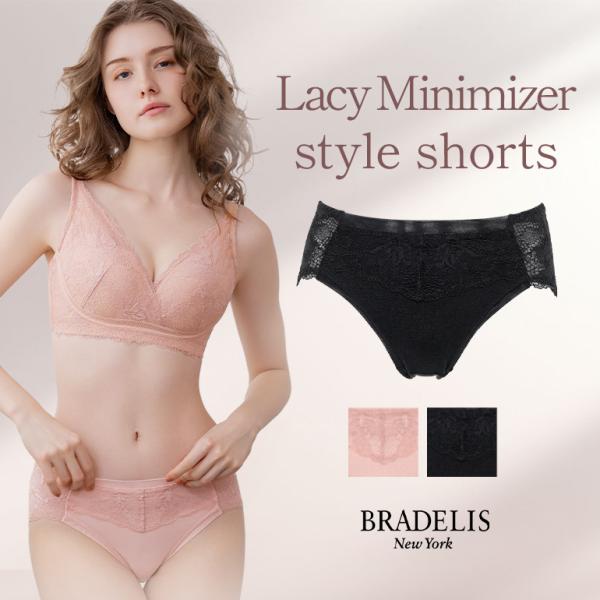 パンツ ショーツ レディース パンティ 下着 補整 補正 綿 レース 女性用 BRADELIS ブラデリス レースミニマイザースタイルショーツ オンラインストア限定