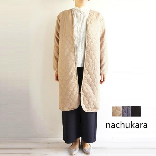 nachukara ナチュカラ コットン サークル キルト ロングコート NK76444 