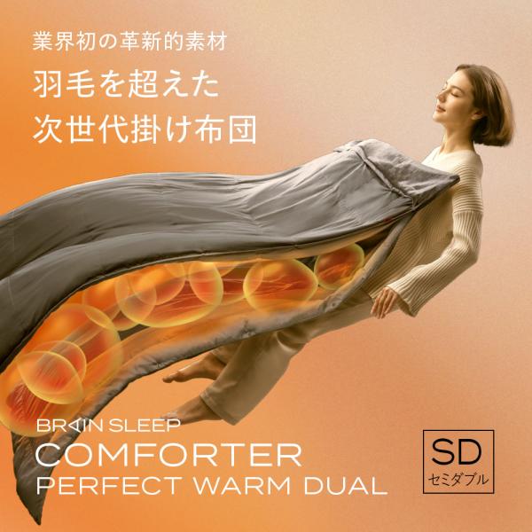 ブレインスリープ 合わせ掛け布団 暖かい コンフォーター パーフェクト