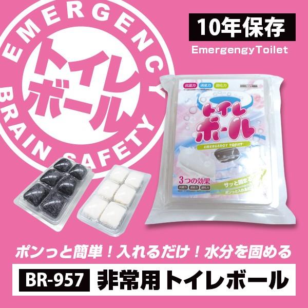 ブレイン Br 957 Ag抗菌性凝固剤 非常用トイレ トイレボール6個入りパック トイレに入れるだけで溶けて固まります Br957 Brain 天晴天国 通販 Yahoo ショッピング