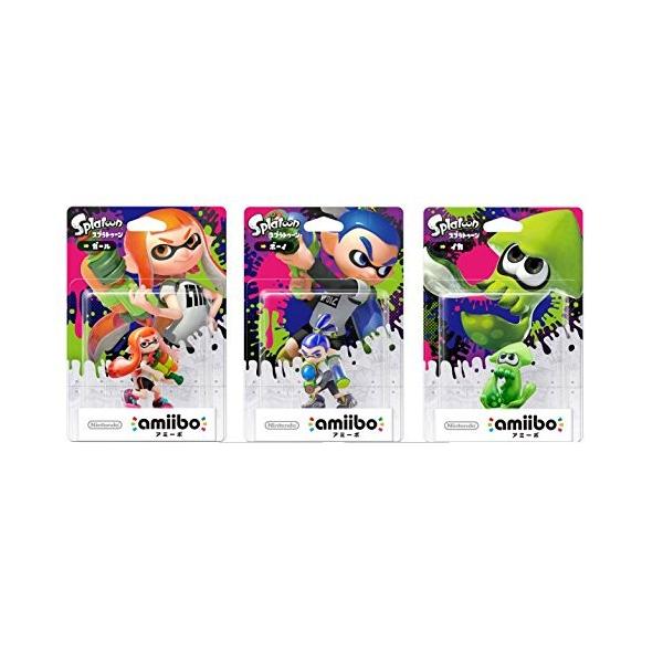 Amiibo スプラトゥーン 全3種セット ガール ボーイ イカ Dejapan Bid And Buy Japan With 0 Commission