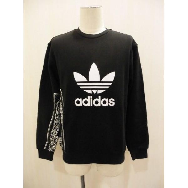 adidas オリジナルス BANDANA クルーネックスウェット （ブラック
