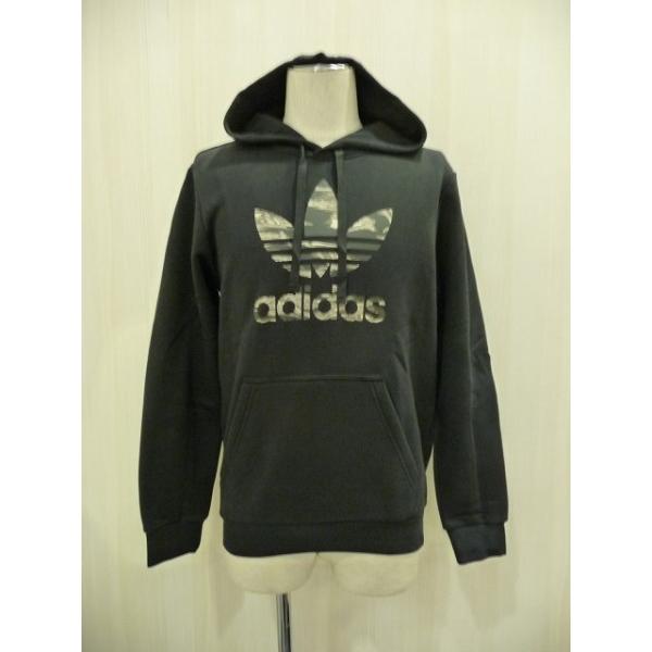 新品限定！アディダスオリジナルストレフォイルパーカーS/グレーadidas adidas originalsアディダス オリジナルス プルオーバーパーカー