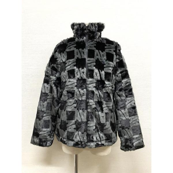 adidas ファーコート　ジャケット ブラック アディダス オリジナルス プレミアム フェイクファーコート