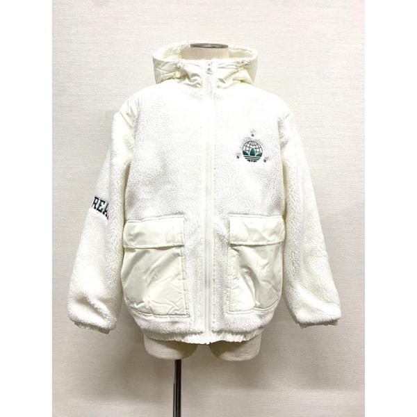 Off-White シェルパ襟付きジャケット　高級 リーバイス LEVI'S シェルパコーチジャケット ホワイト EGRET