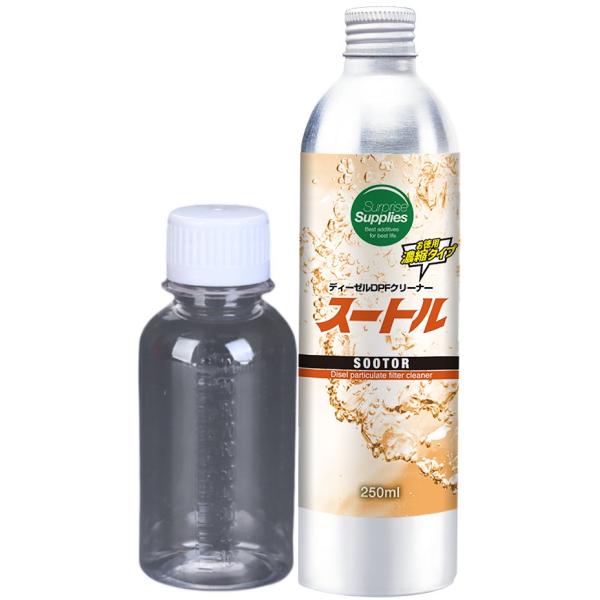 添加剤専用計量ボトル100ml付き【特徴・効果・注意】一般的な添加剤の5回分が濃縮されています。【清浄作用】 DPF内のススを除去します。 DPF詰まりに起因する、速度・回転数制限やエンジン停止などのECU（車載コンピューター）制御トラブル...