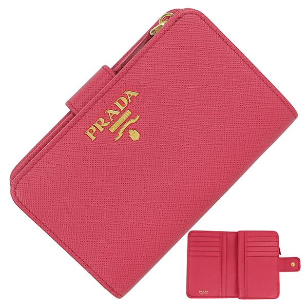 SAFFIANO（PRADA） プラダ 財布 二つ折り財布 コンパクトウォレット