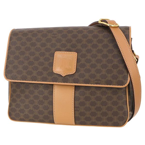 CELINE（セリーヌ） ショルダーバッグ マカダム ブラウン 8794