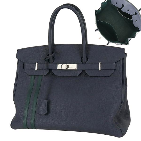 Birkin エルメス バーキン35 オフィサー トゴ スイフト ブルーニュイ
