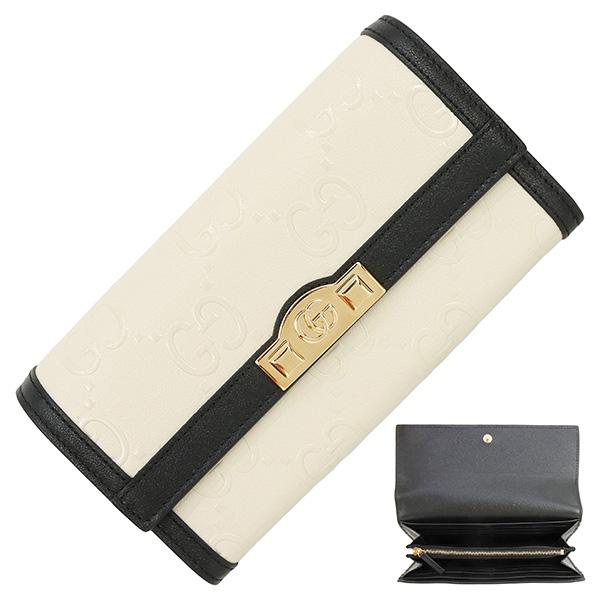 現行 極美品 グッチ ジャンボGG 長財布 オーガナイザー レザー ブラック GUCCI グッチ 長財布 ジャンボGG ロングフラップウォレット