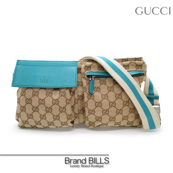 GUCCI 未使用品 グッチ GGキャンバス ウエストポーチ ボディ GUCCI 未使用品 グッチ GGキャンバス ウエストポーチ ボディ