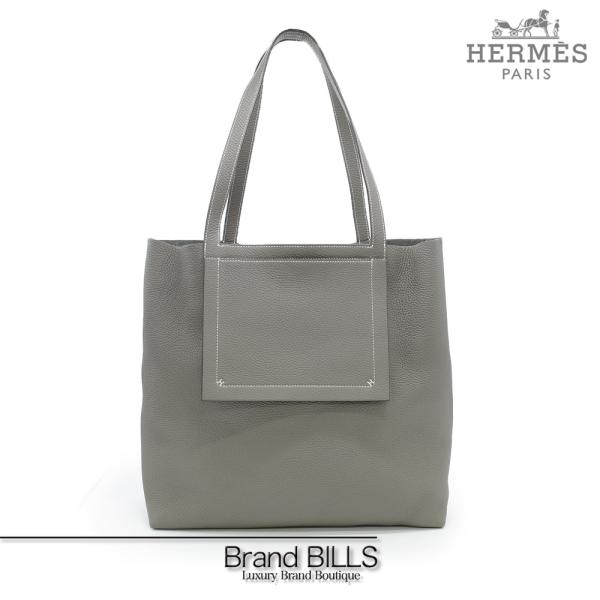 あ*ゆ様 【新品未使用】エルメス　HERMES カレジュアン　カシシル　グレー HERMES（エルメス） 未使用品 カバセリエ 46 トートバッグ グリ
