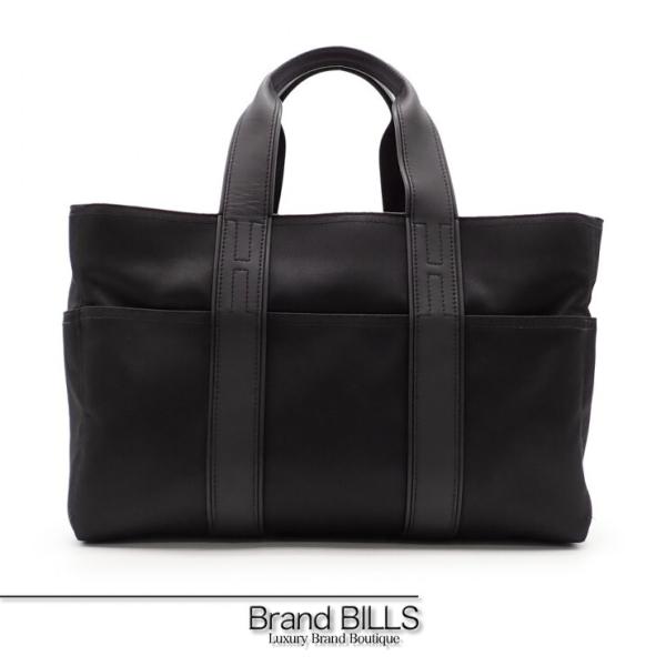 エルメス アカプルコMM トートバッグ ブラック ナイロン ハンドバッグ HERMES（エルメス） 未使用品 ソルド品 アカプルコMM トートバッグ