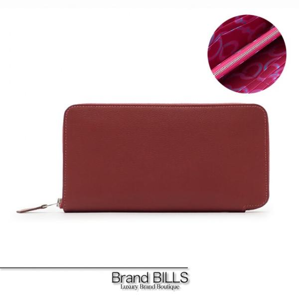未使用品 HERMES エルメス アザップロング シルクイン H084809CKAB シルク エバーカラー ルージュアッシュ ルビー レディース HERMES（エルメス） 未使用品 アザップロング シルクイン 長財布 Mors