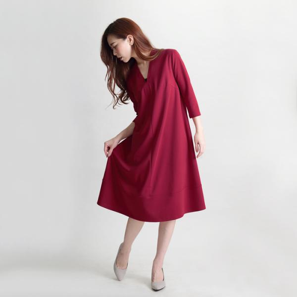 ワンピース レディース カシュクール Martha マーサ 体型カバー ひざ丈ワンピース 長袖 Vネック カシュクールワンピース 大きいサイズ 膝丈 きれいめ Buyee Buyee Japanese Proxy Service Buy From Japan Bot Online