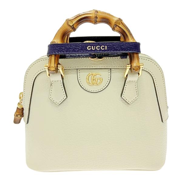 GUCCI 【箱付き】 グッチ 715775・520981 レザー ダイアナ ミニ