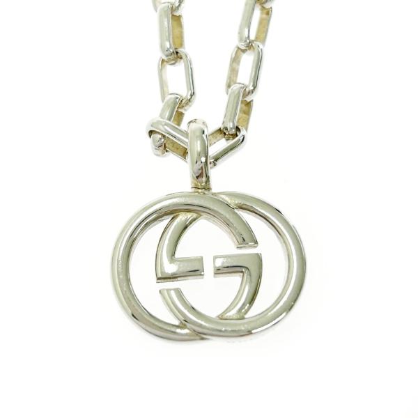 GUCCI（グッチ） シルバー インターロッキングG ネックレス 22.8g 925
